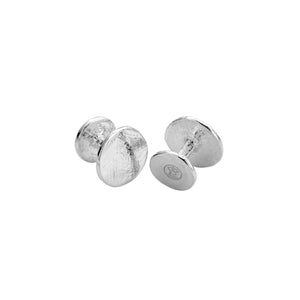 Silver Disc Cufflinks