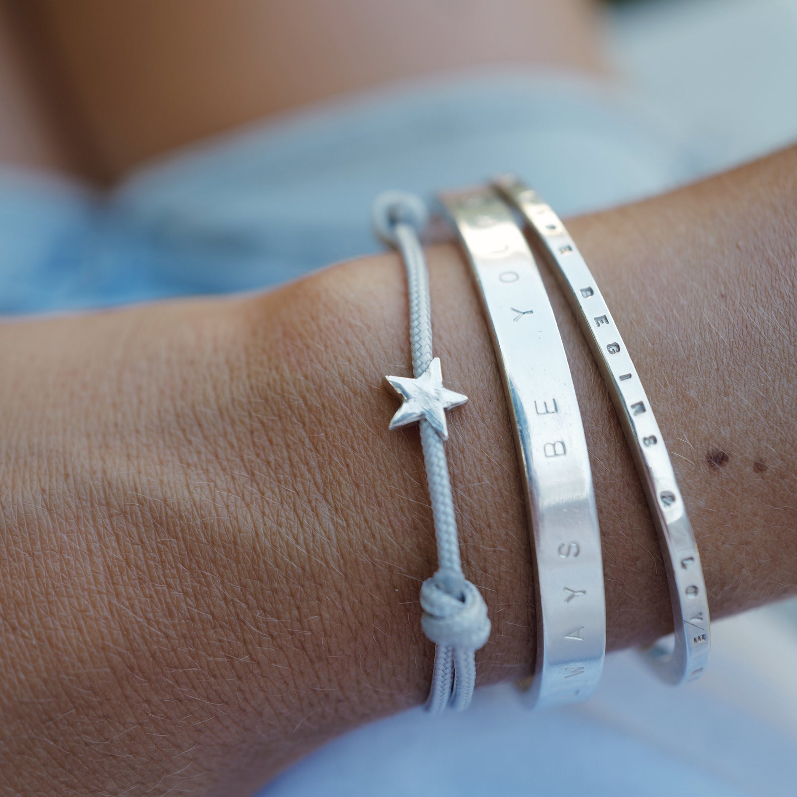 Silver Wishing Star Sailing Rope