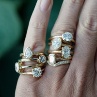 'The Eternity' 18ct Gold Round 1ct Natural Diamond Claw Engagement Ring
