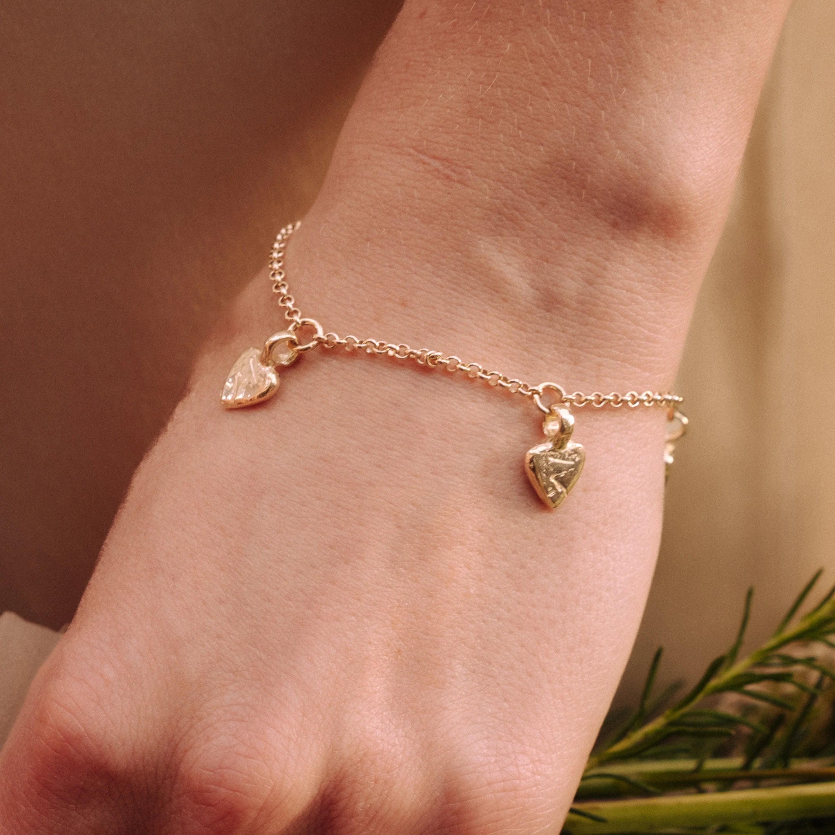 Gold Trio Baby Heart Gift Set