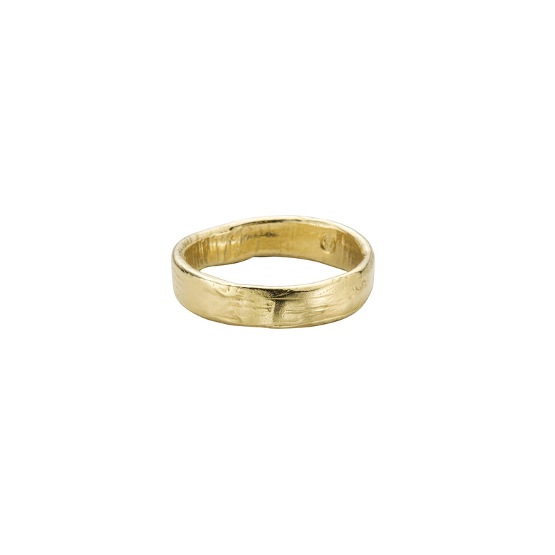 Men's 18ct Gold Midi Posey Ring