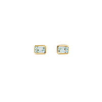 NERIDA Gold Blue Topaz Earrings
