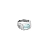 MARIETTA Silver Aquamarine Ring