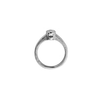 'The Story' Platinum Oval 0.5ct Lab Grown Diamond Bezel Engagement Ring