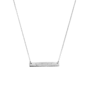 Silver Bar Necklace
