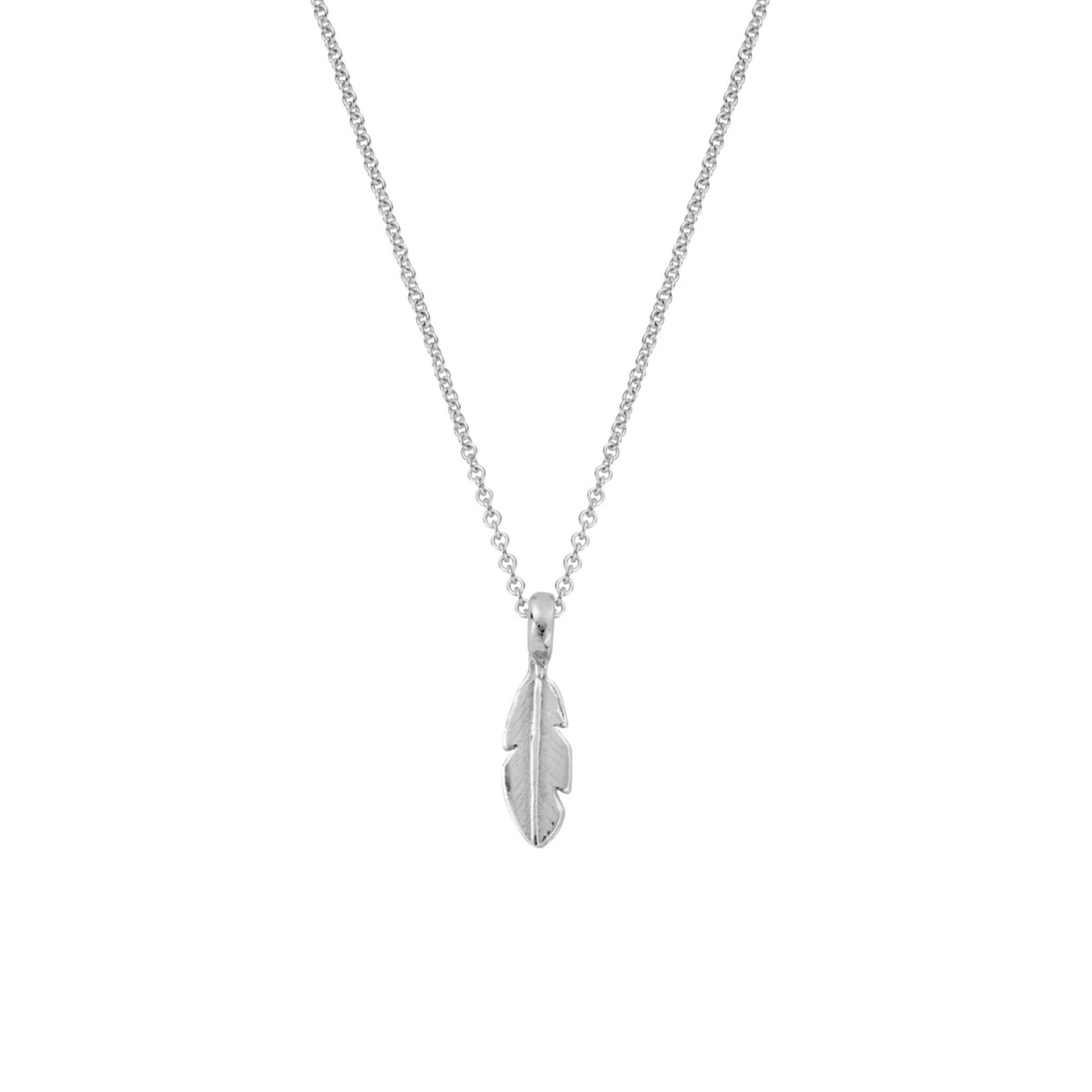 Silver Baby Feather Necklace