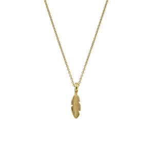 Gold Baby Feather Necklace