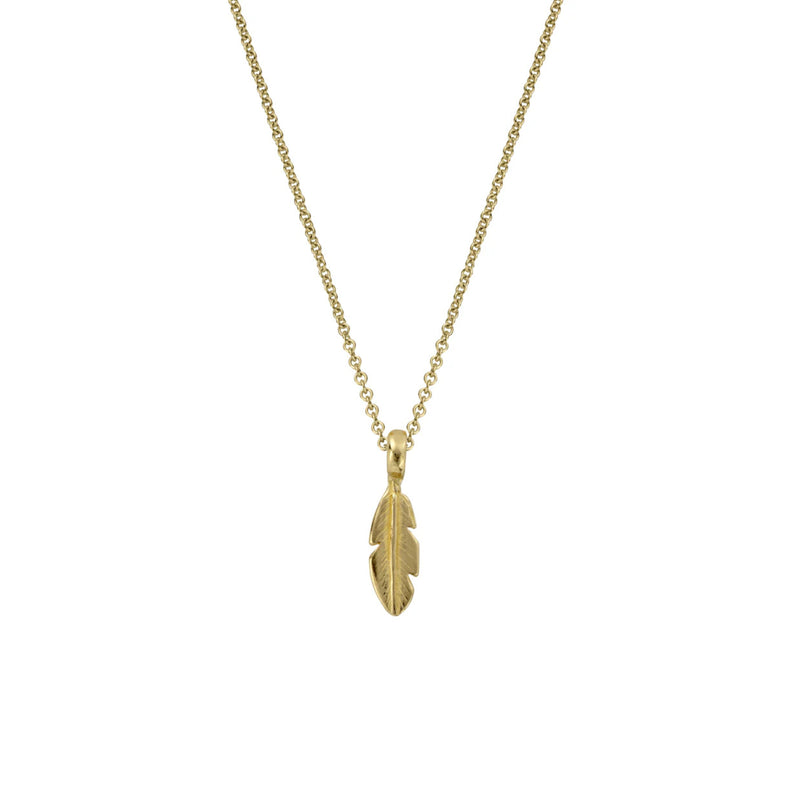 Gold Baby Feather Necklace