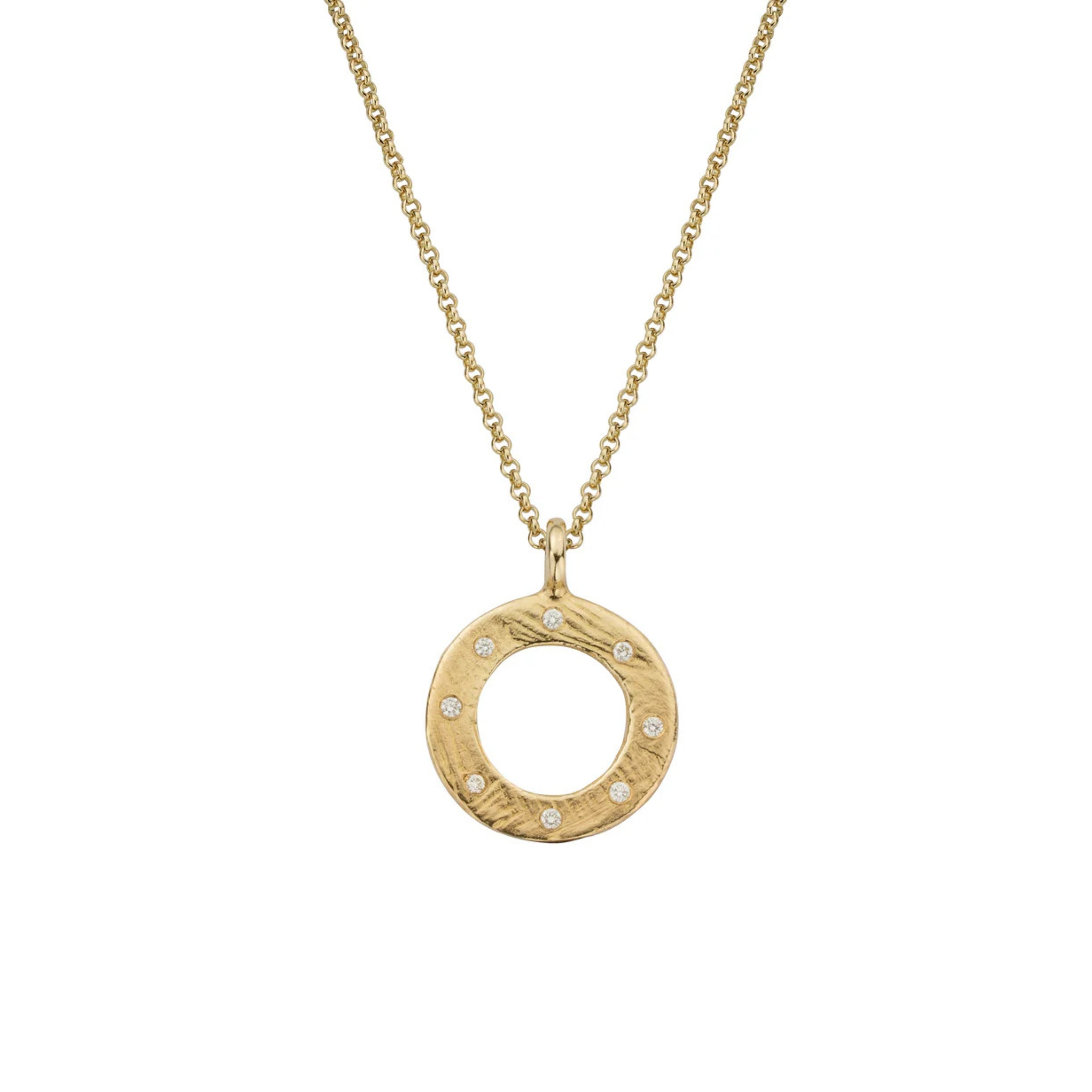 Gold 8 Diamond Luxury Forever Necklace