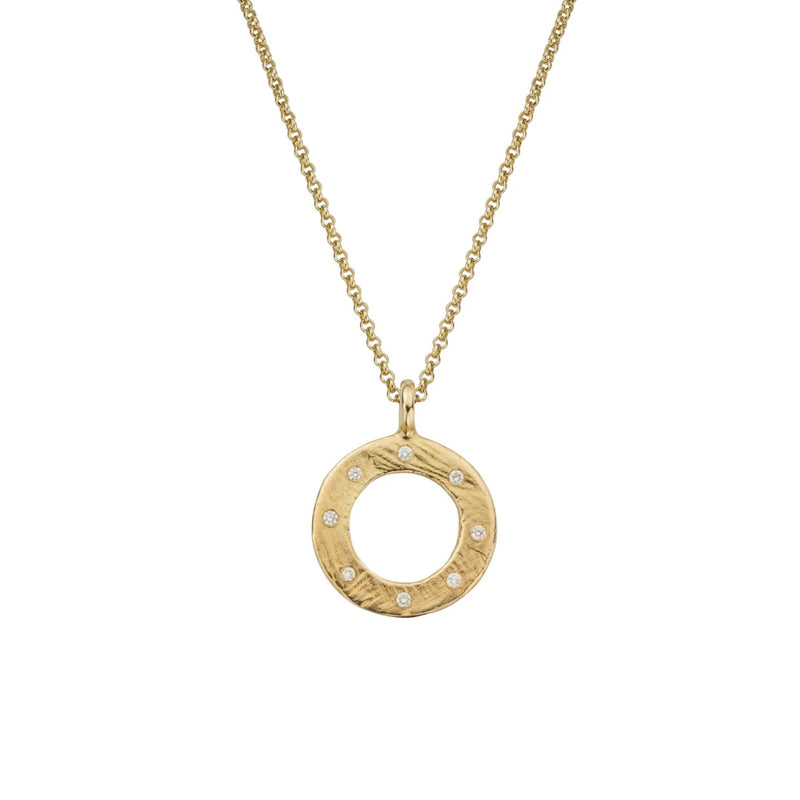 Gold 8 Diamond Luxury Forever Necklace