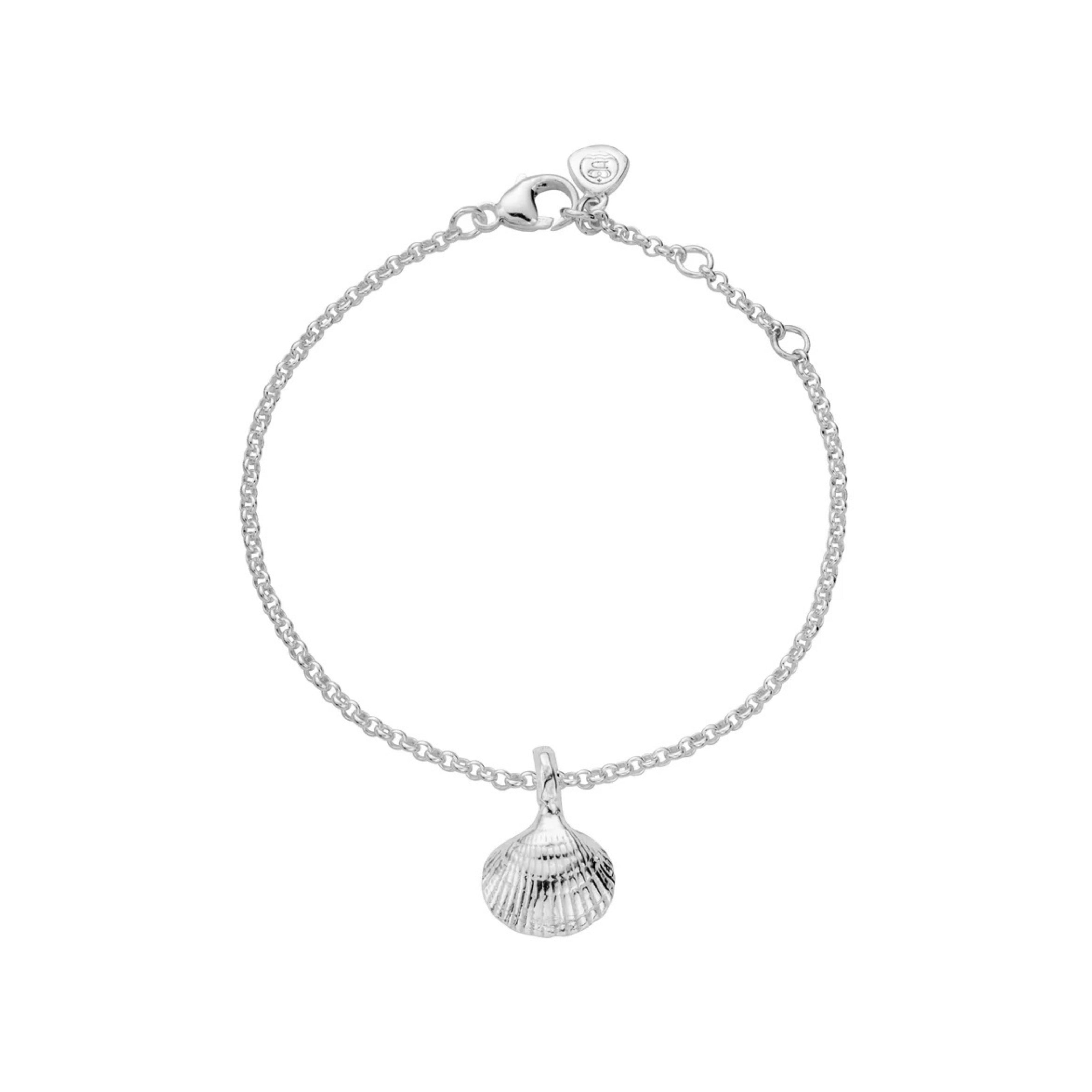 Silver Mini Shell Chain Bracelet