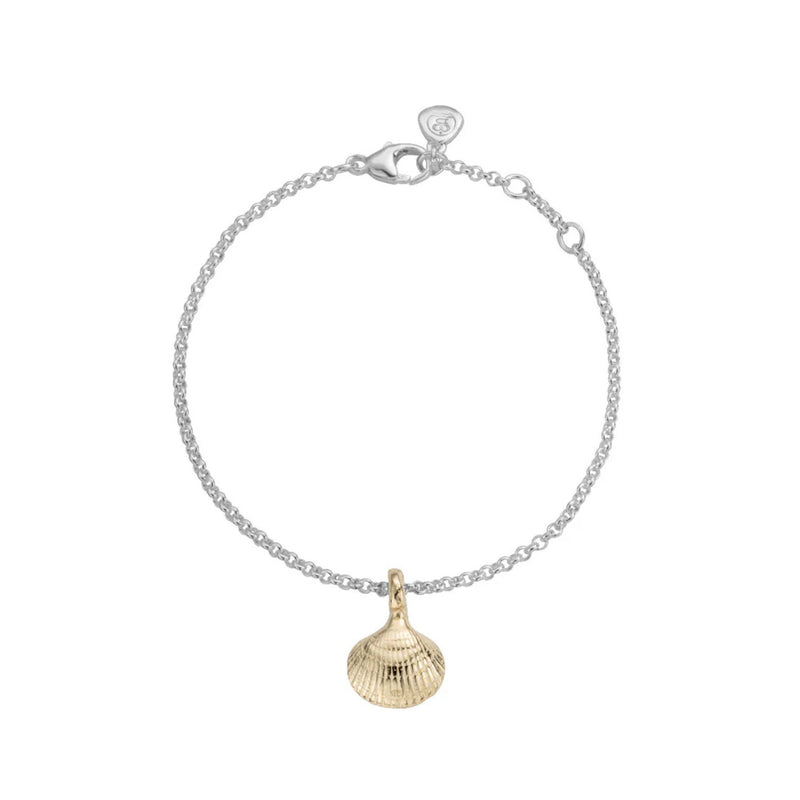 Silver & Gold Mini Shell Chain Bracelet