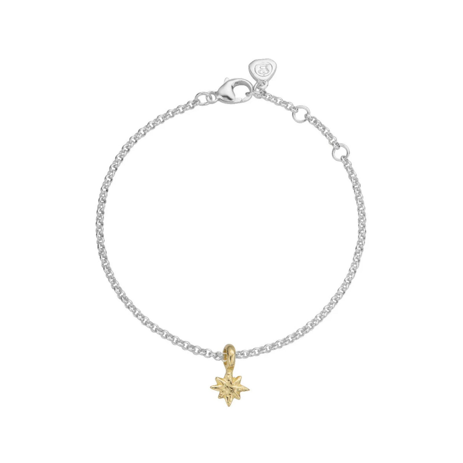 Silver & Gold Baby North Star Chain Bracelet