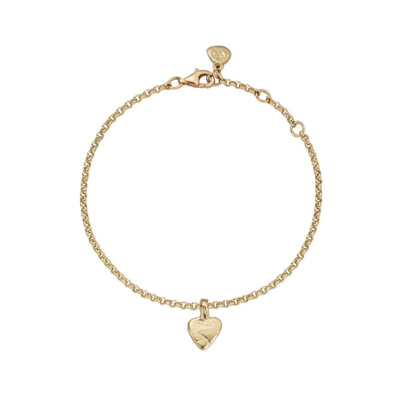 Gold Baby Heart Chain Bracelet