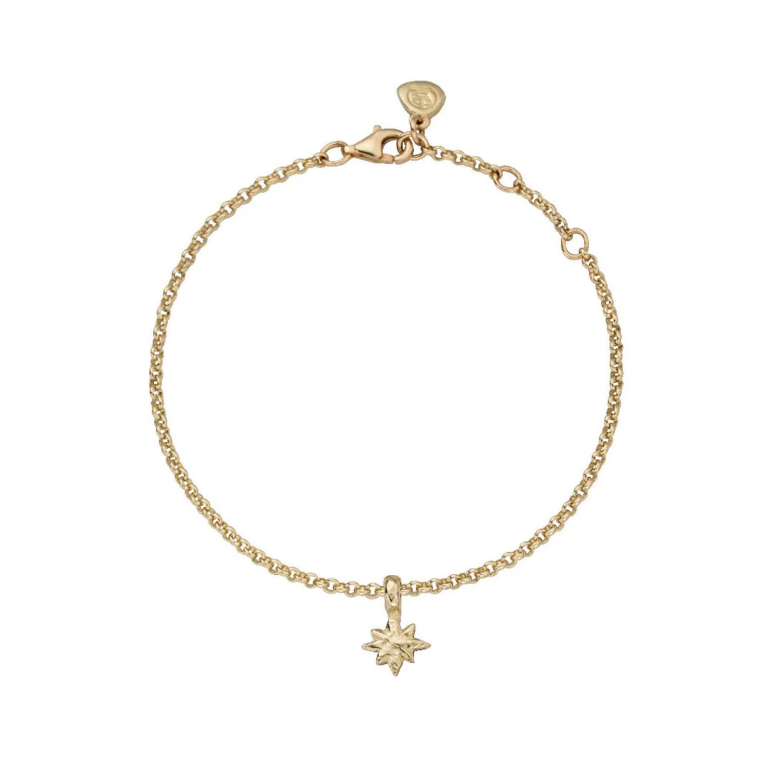 Gold Baby North Star Chain Bracelet