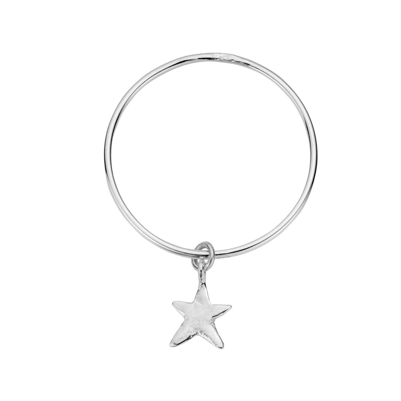 Silver Maxi Star Bangle