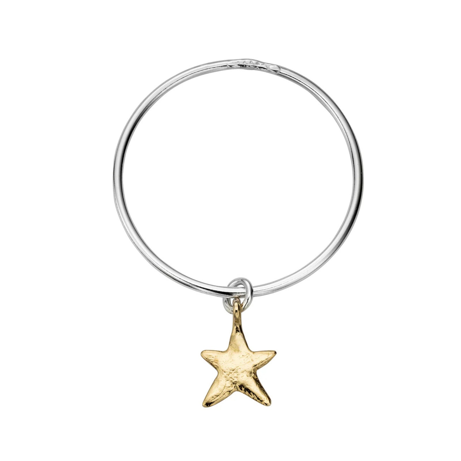 Silver & Gold Maxi Star Bangle