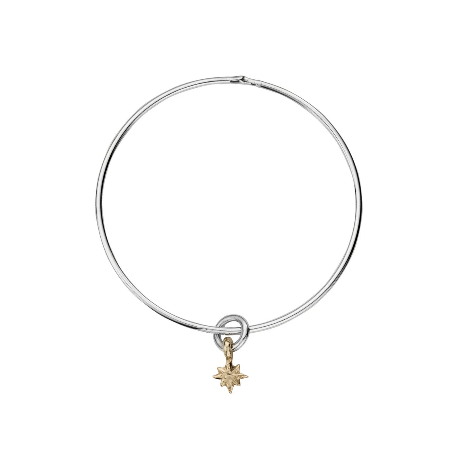 Silver & Gold Baby North Star Bangle