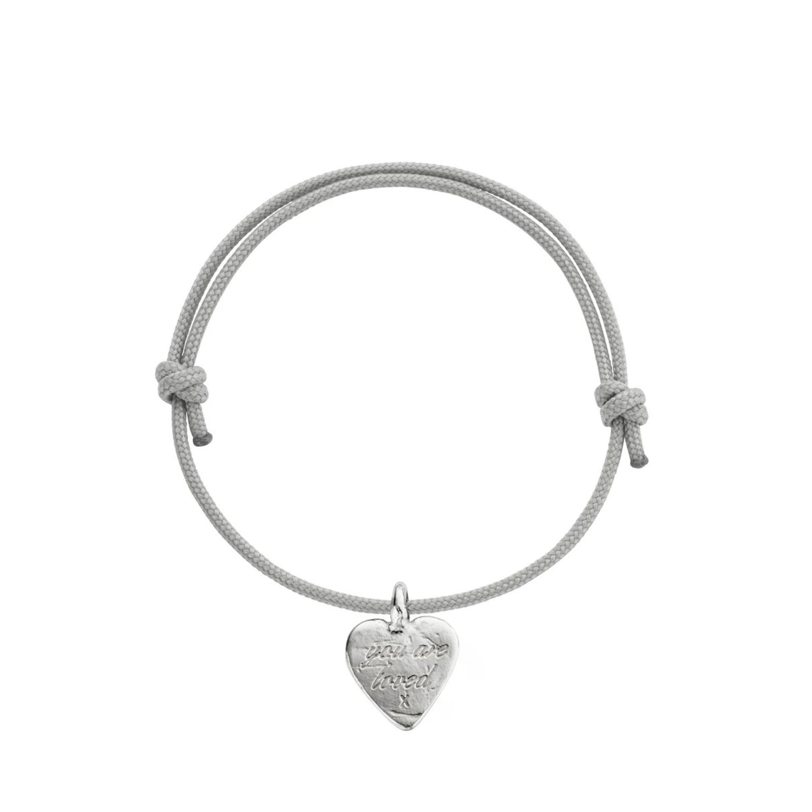 Silver Medium You Are Loved Sailing Rope