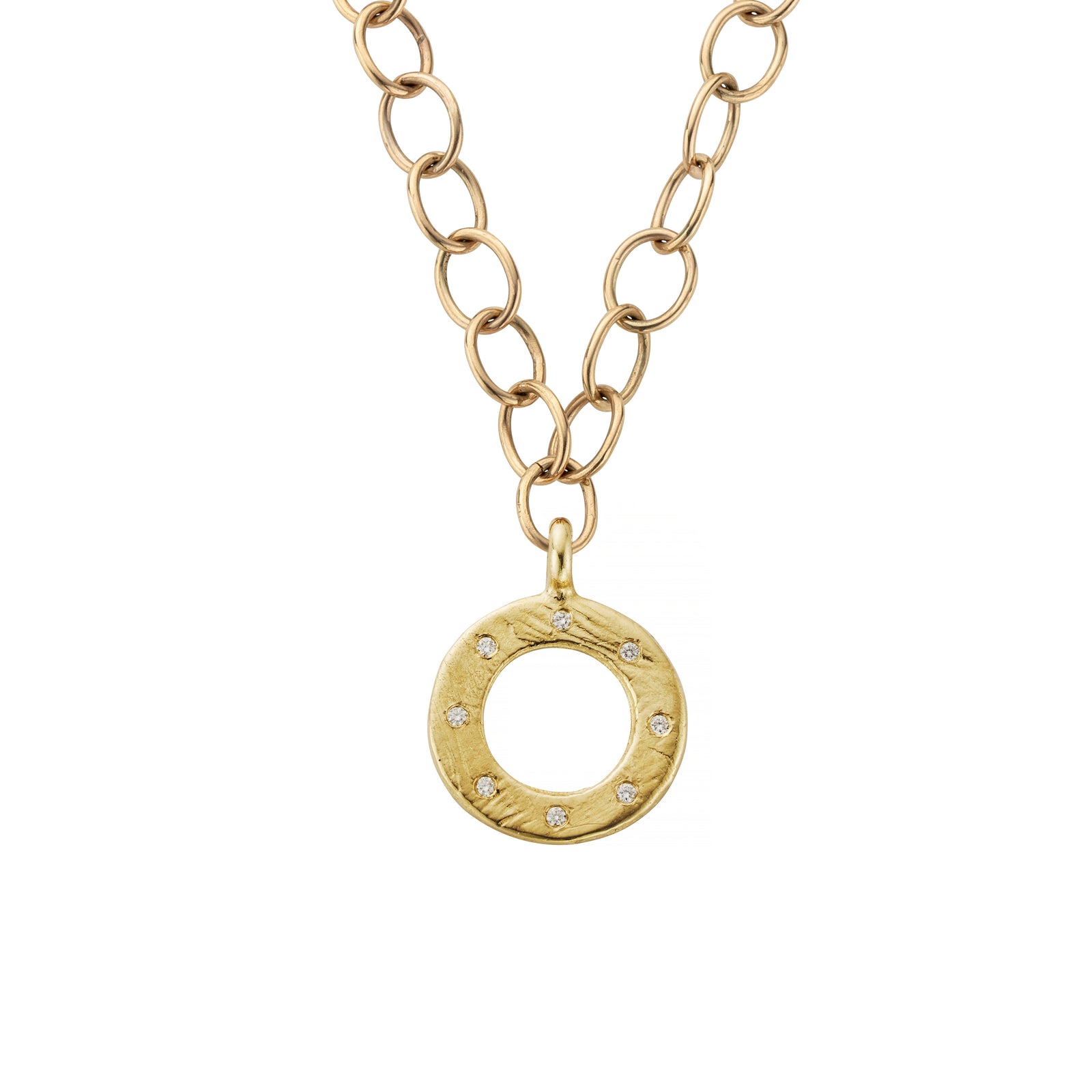 Gold 8 Diamond Luxury Forever Handmade Necklace