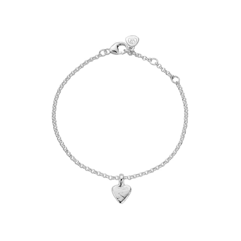 Silver Baby Heart Chain Bracelet