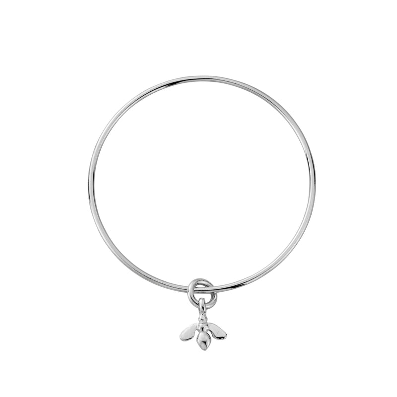 Silver Mini Honey Bee Bangle