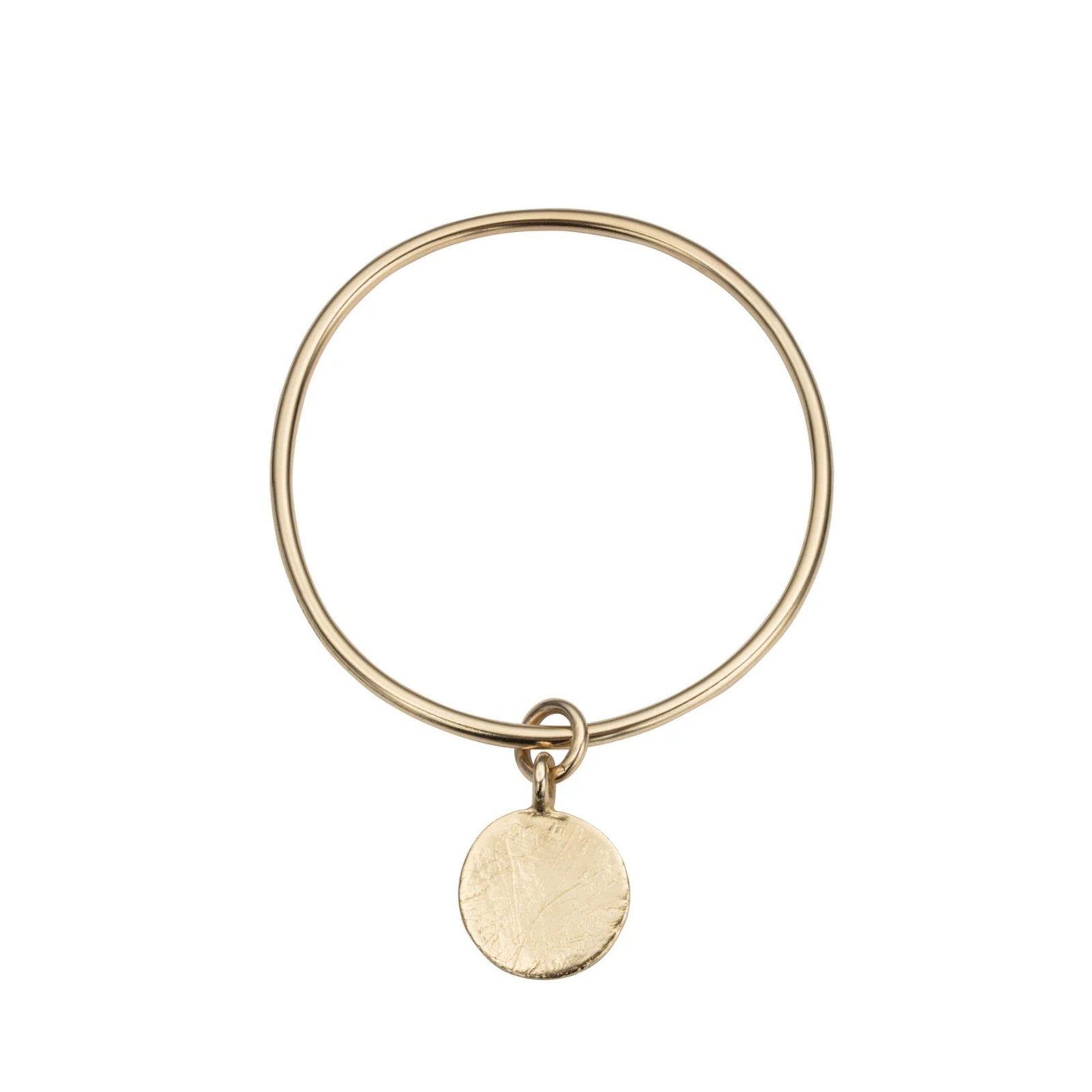 Gold Large Moon Bangle