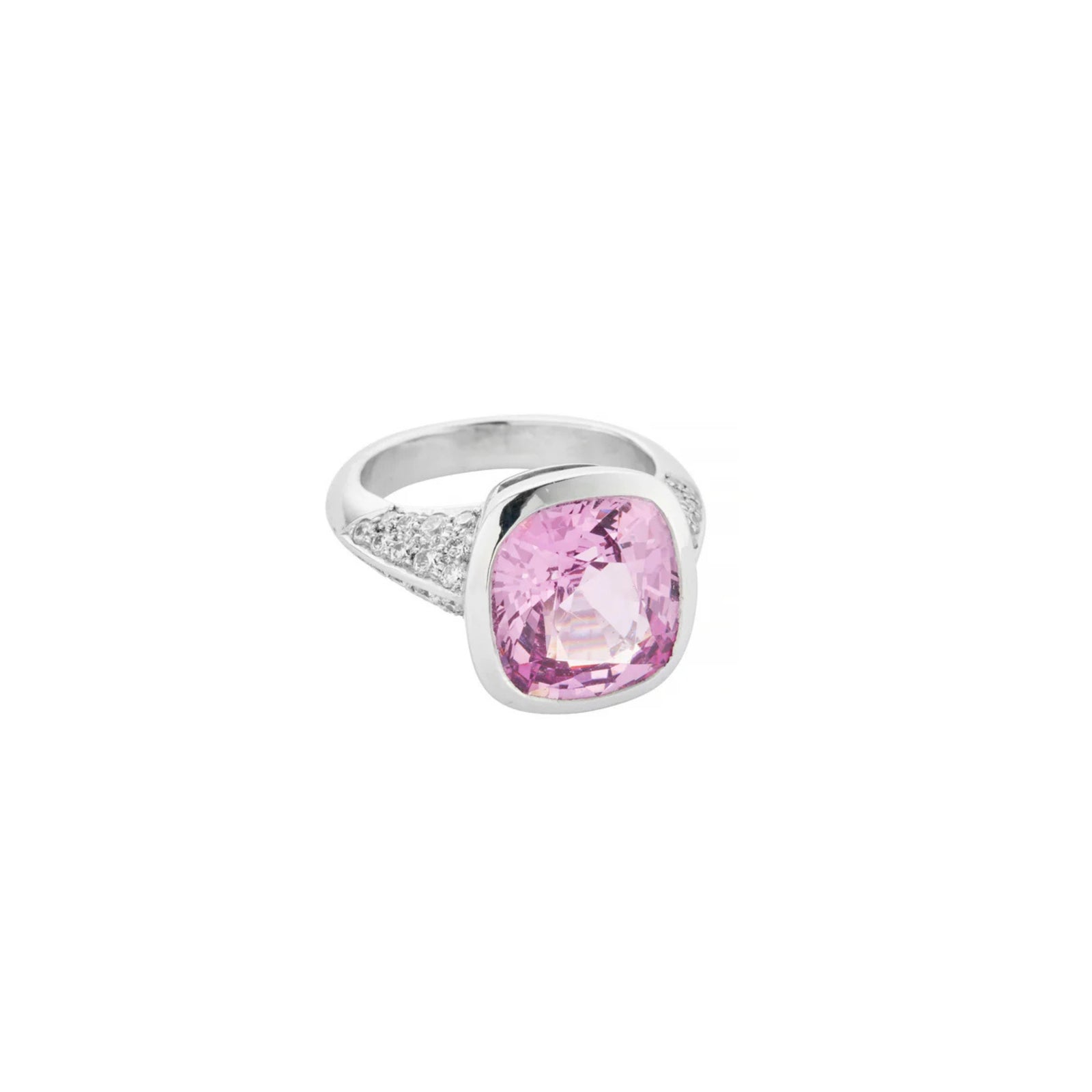 SAKURA White Gold Spinel & Diamond Ring