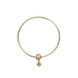 Gold Baby North Star Bangle