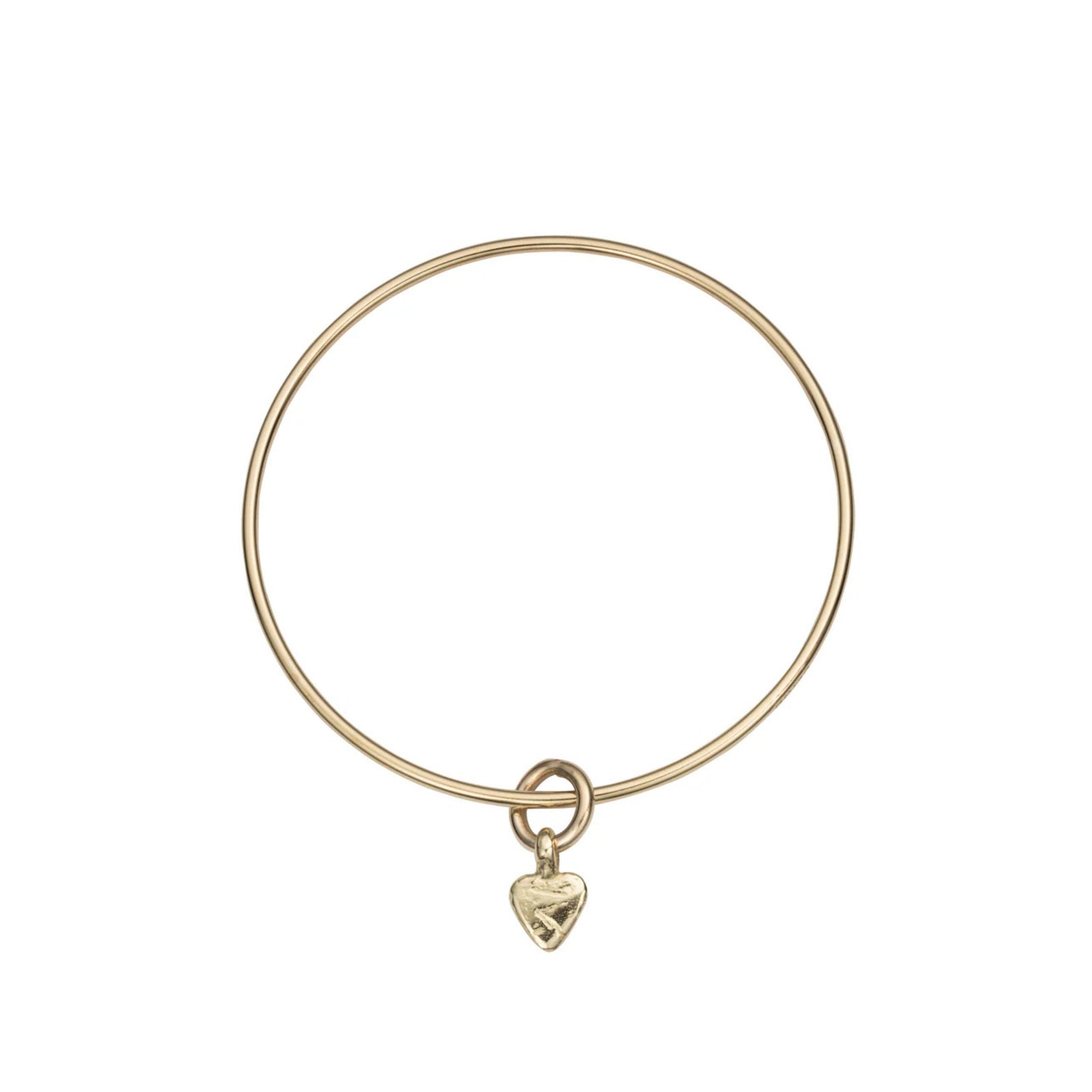Gold Baby Heart Bangle