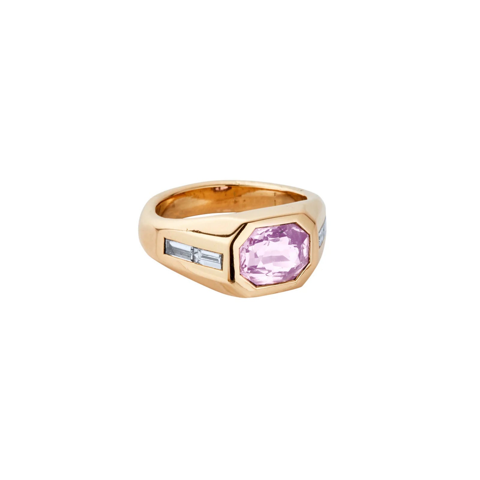 CIELO ROSA Gold Pink Sapphire & Diamond Ring