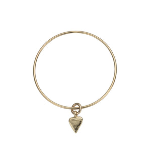 Gold Mini Heart Bangle