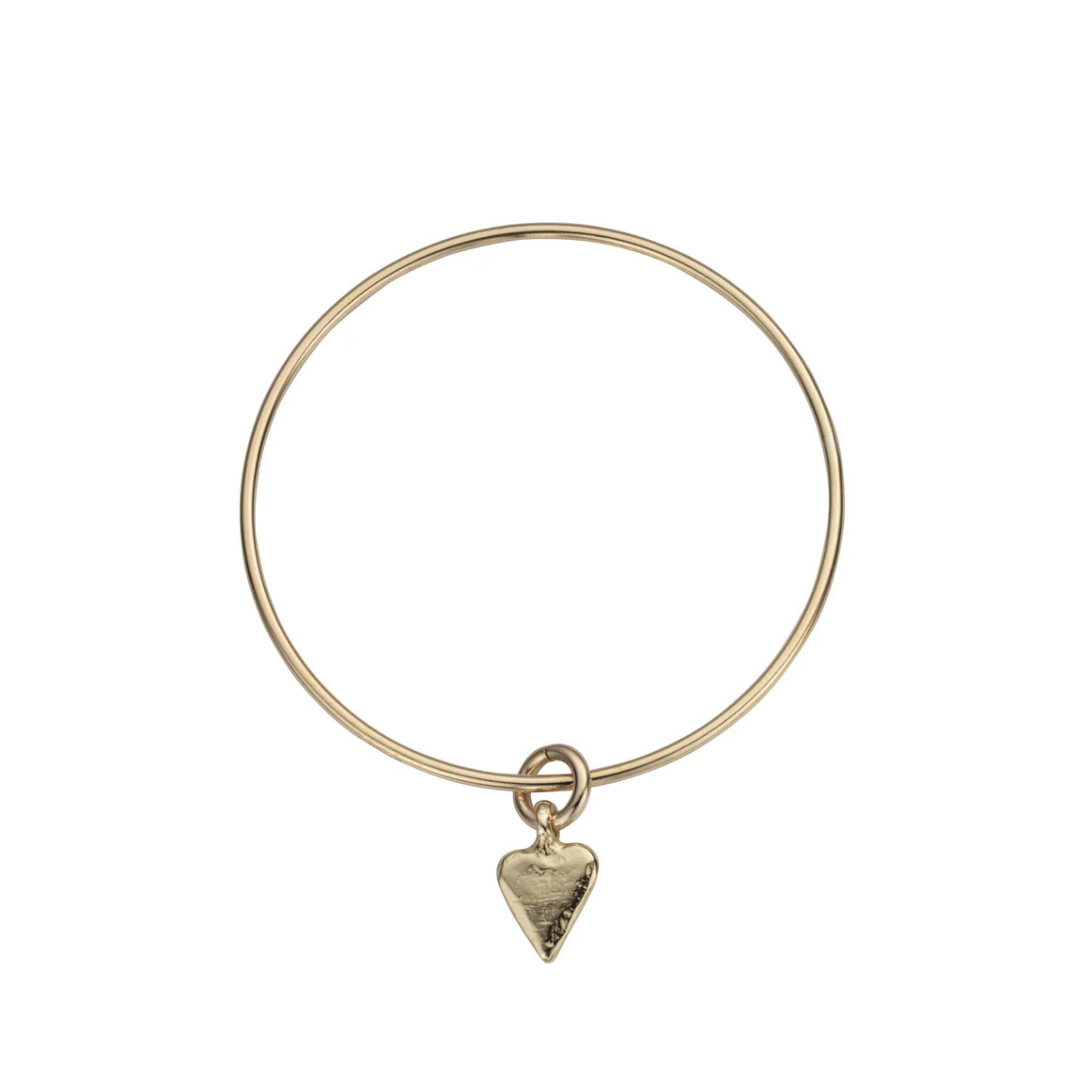 Gold Mini Heart Bangle