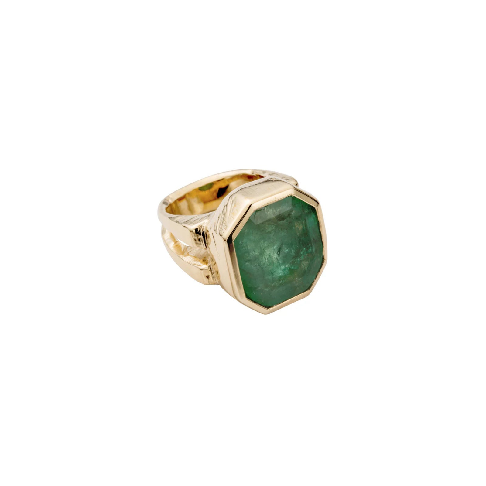 AUGUSTINE Gold Emerald Ring