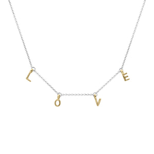 Silver & Gold Build Your Own Fixed Necklace