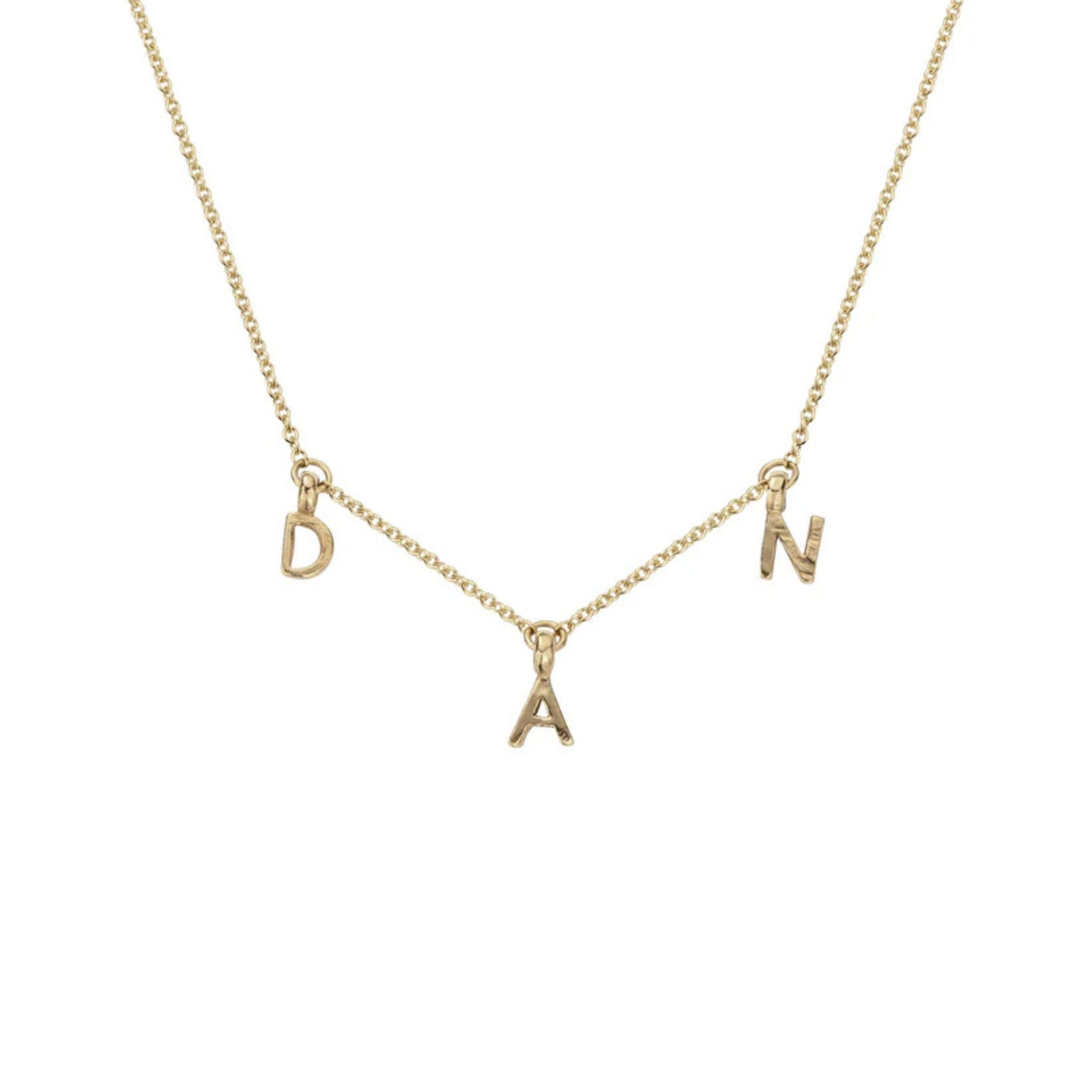 Gold Fixed Alphabet Necklace