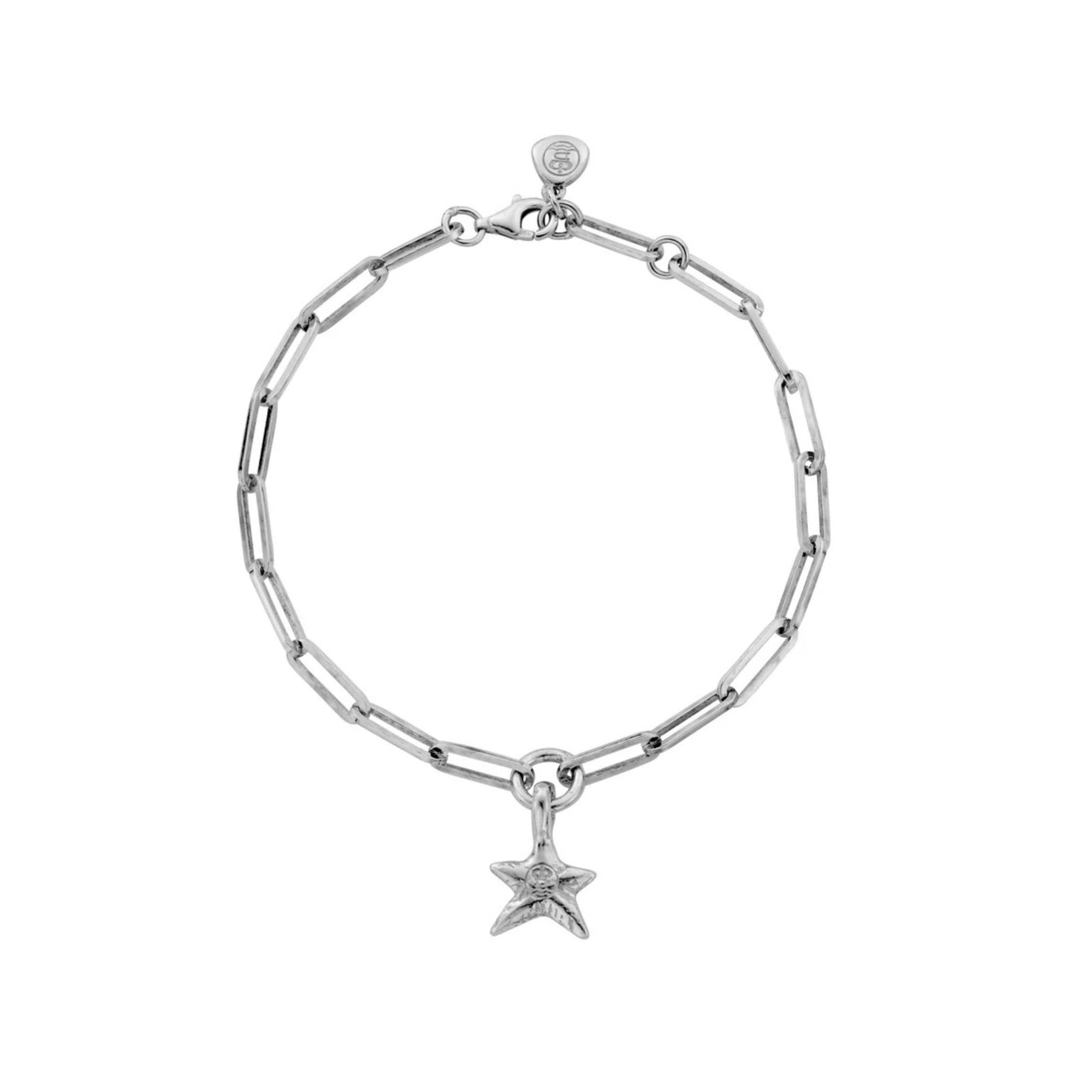 Silver Mini Star Trace Chain Bracelet