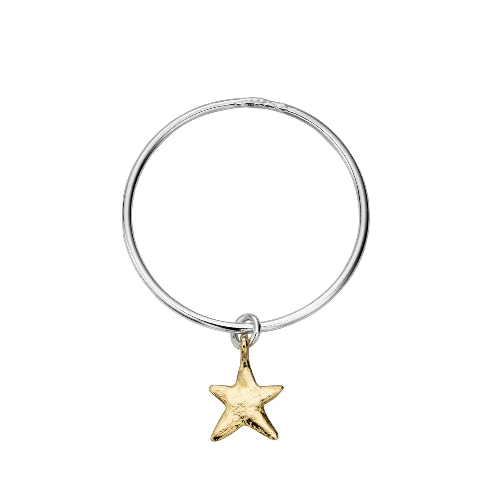 Silver & Gold Maxi Star Bangle