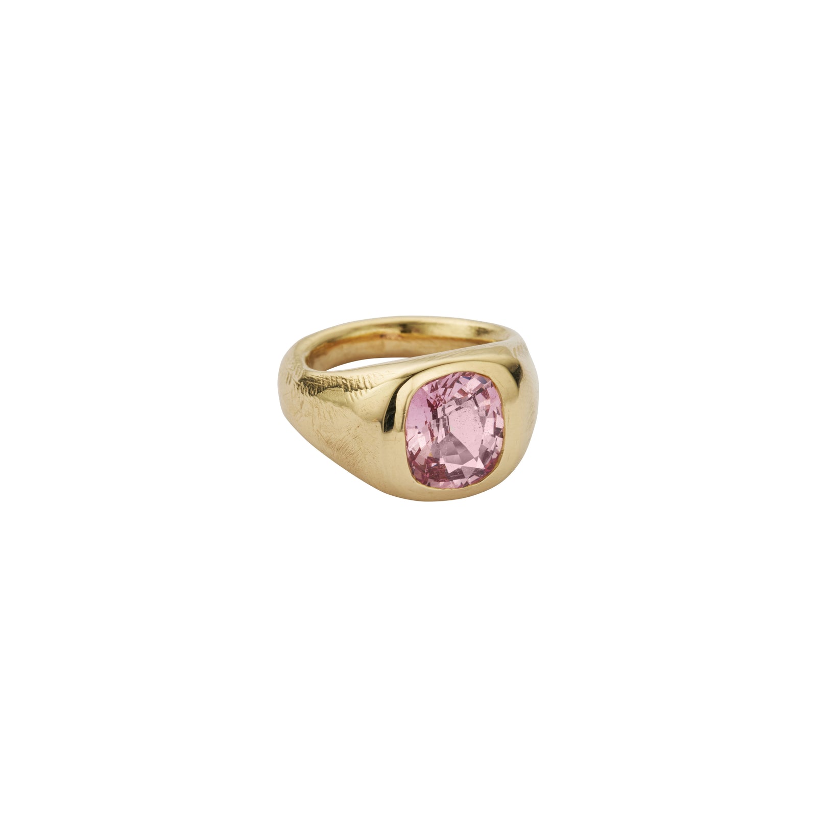 ROSEUS Gold Spinel Signet Ring