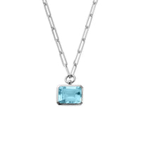 Silver Juno Blue Topaz Gift Set