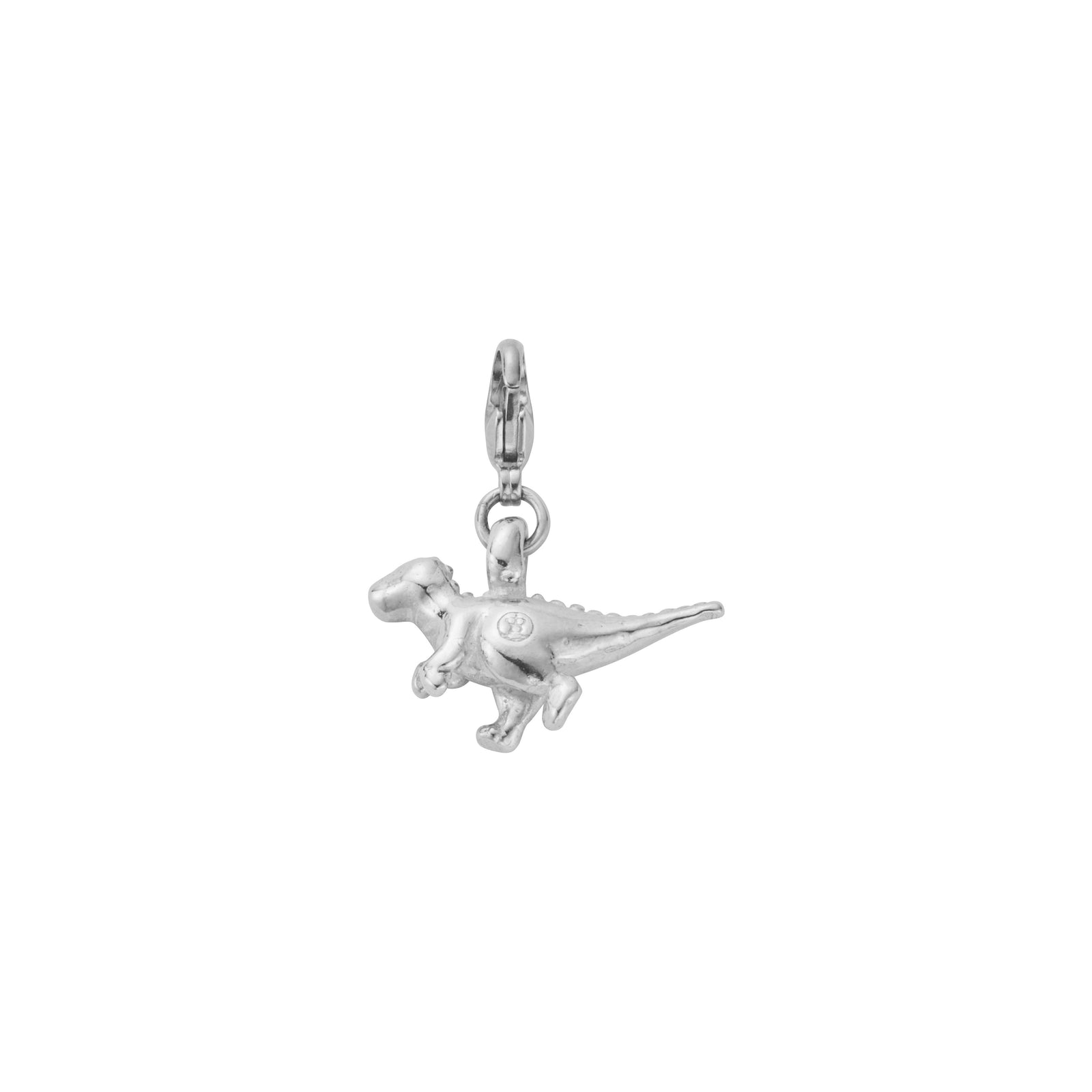 Silver Dinosaur Lobster Charm