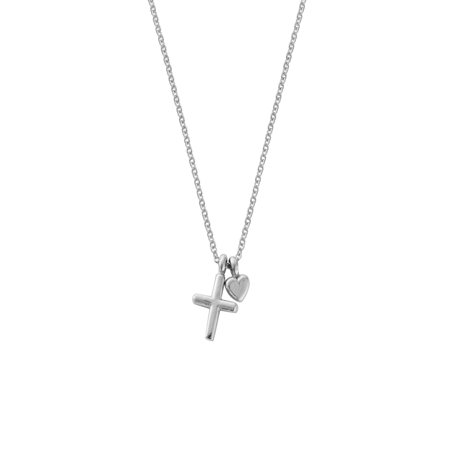 Silver Love & Heritage Charm Necklace