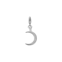 Silver Medium Crescent Moon Lobster Charm