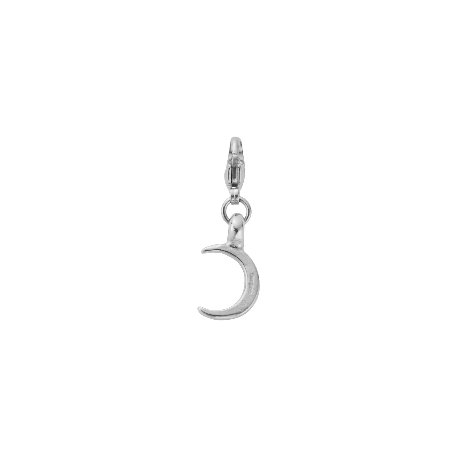 Silver Mini Crescent Moon Lobster Charm