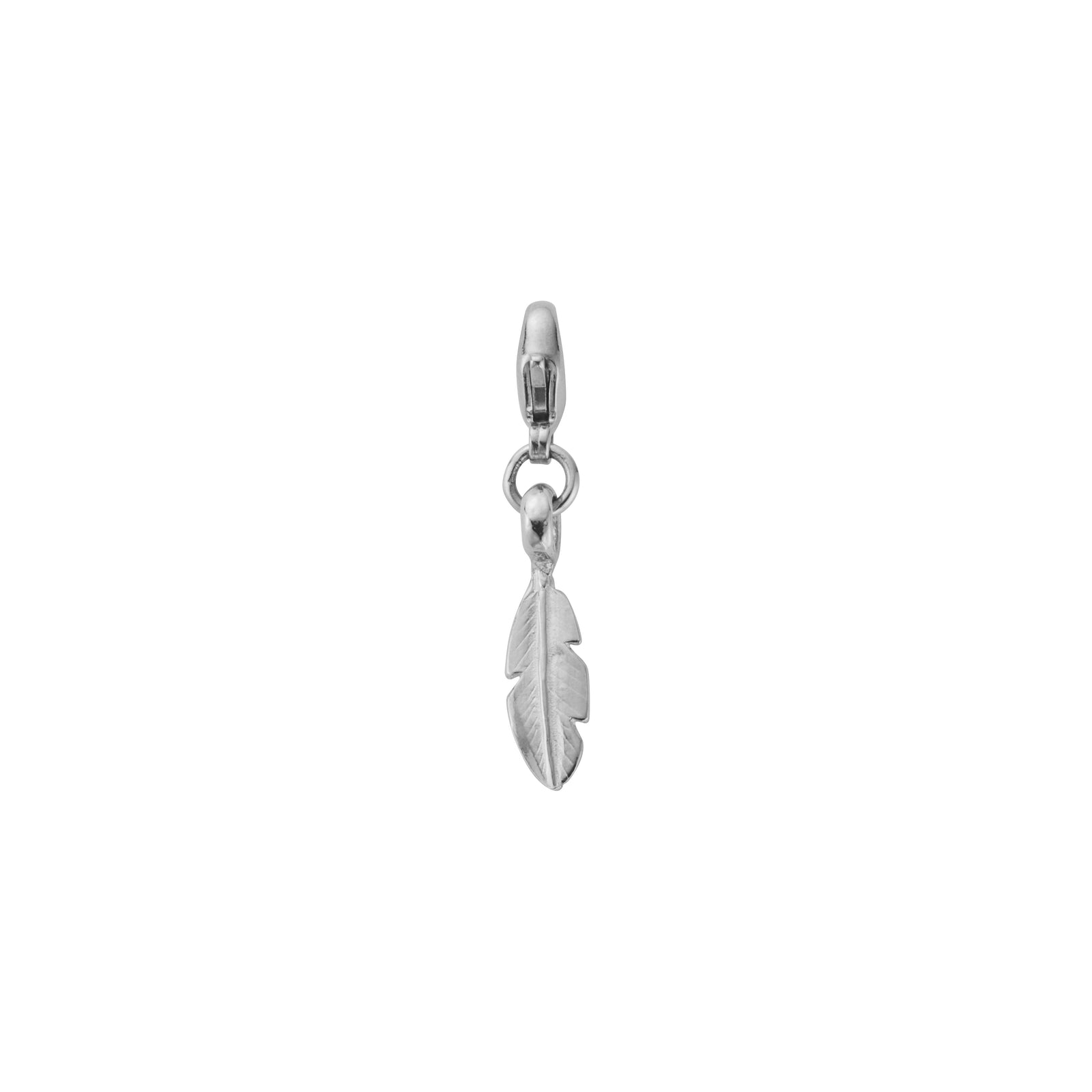 Silver Baby Feather Lobster Charm