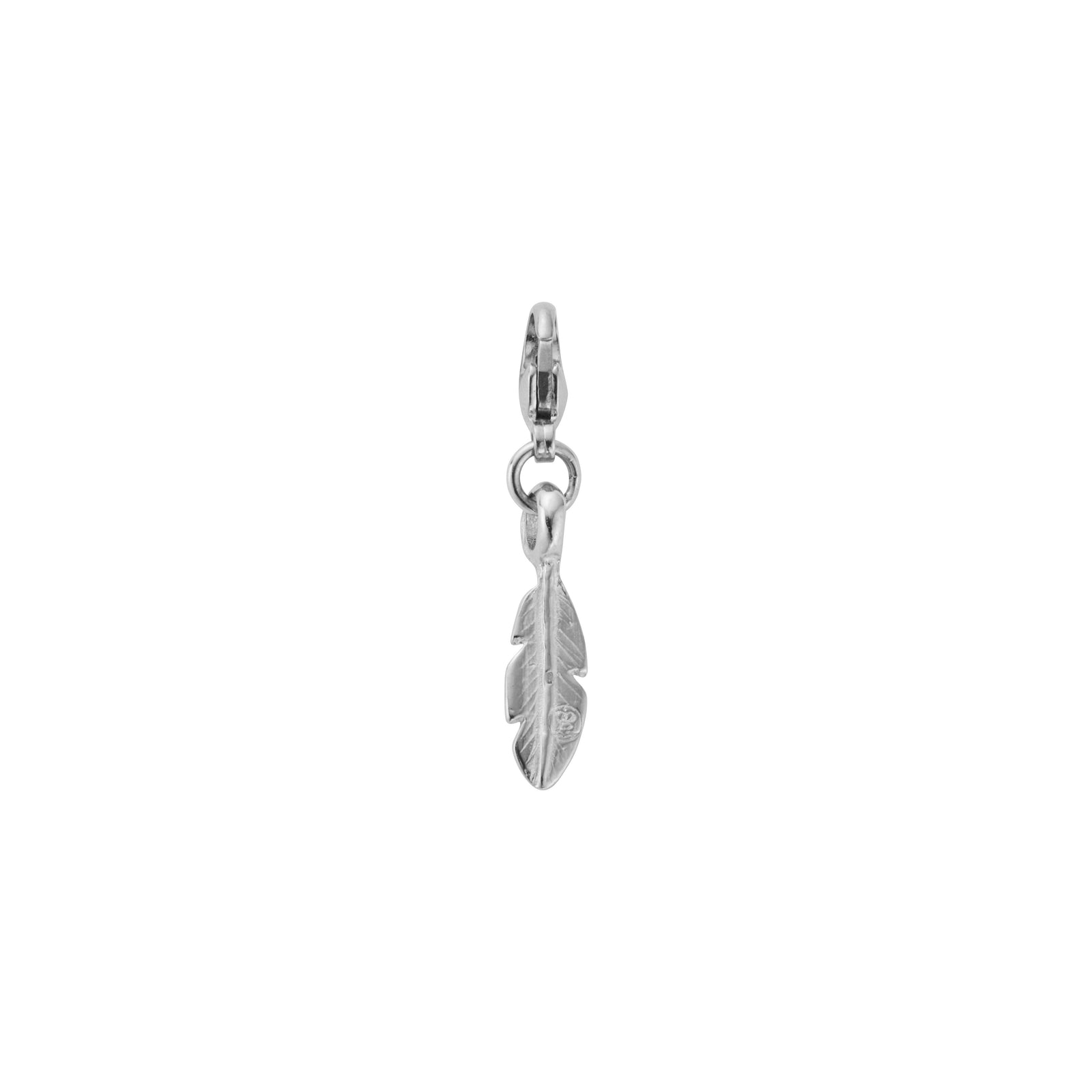 Silver Baby Feather Lobster Charm