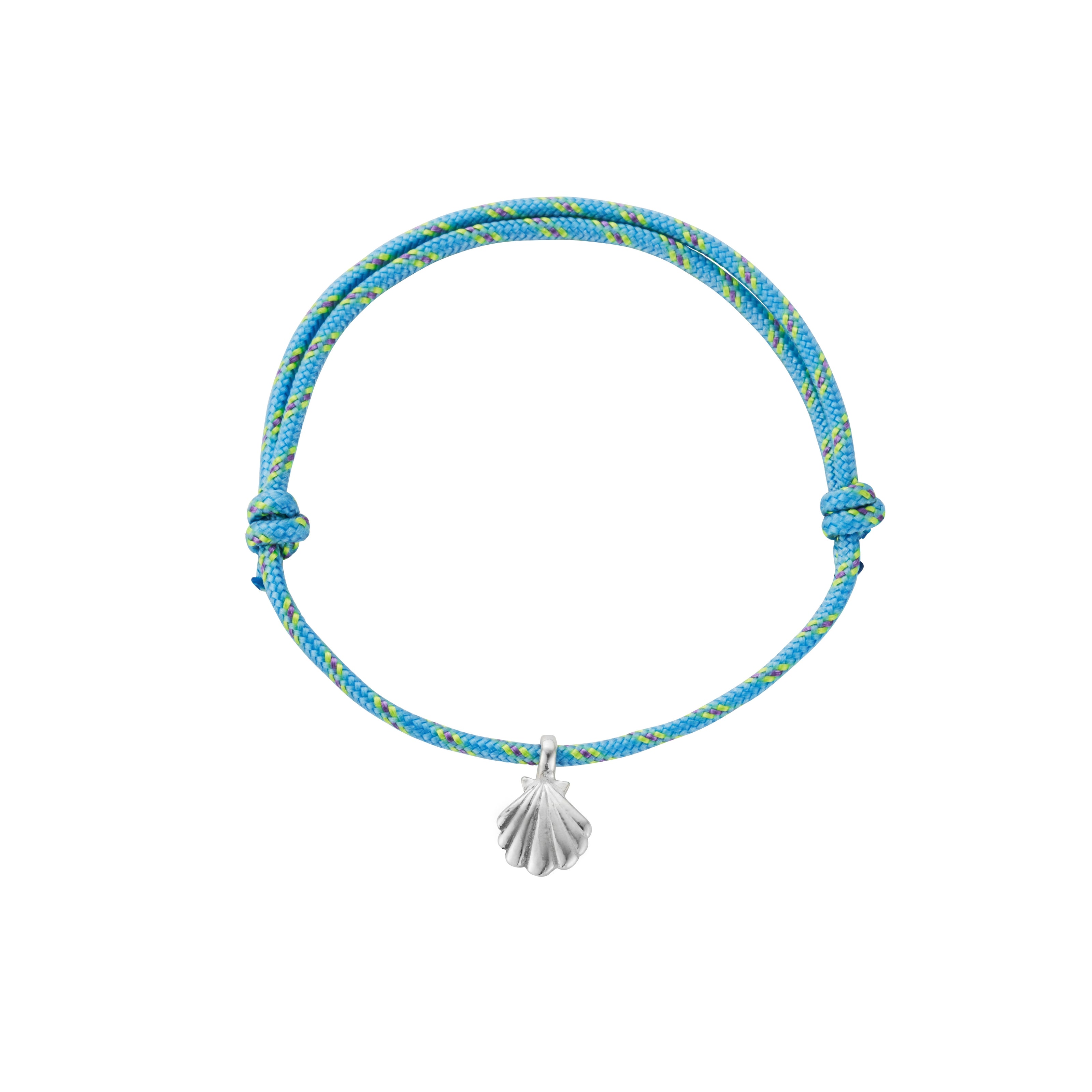 Silver Scallop Shell Speckled Sailing Rope