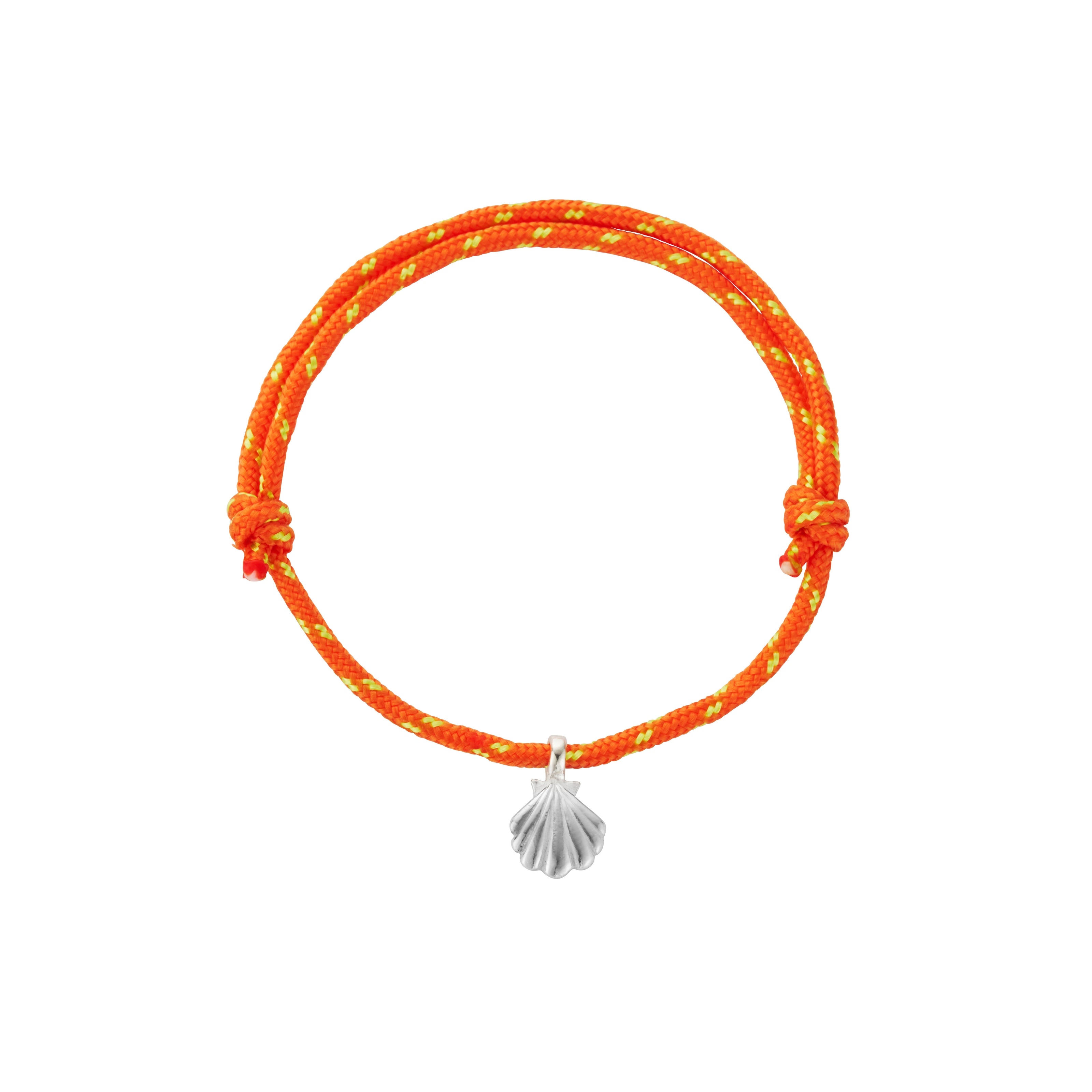 Silver Scallop Shell Speckled Sailing Rope