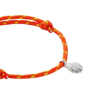 Silver Scallop Shell Speckled Sailing Rope