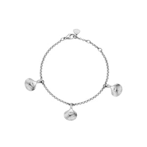 Silver Trio Mini Shell Anklet